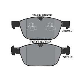 Textar Bromsbeläggssats, skivbroms 2439901