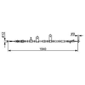Bosch Vajer, parkeringsbroms 1 987 482 853
