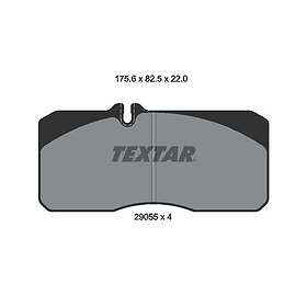Textar Bromsbeläggssats, skivbroms 2905503
