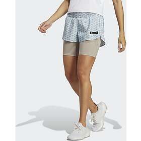 Adidas X Marimekko Icons 3 Bar Logo 2-in-1 Running Shorts (Dam)