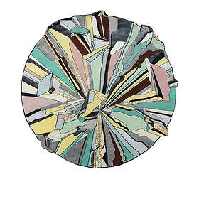 CC-Tapis Super Fake Rug Round Moon