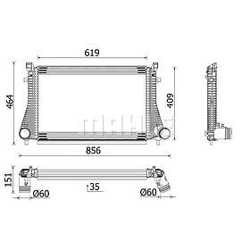 667 Laddluftkylare Mahle CI 000P
