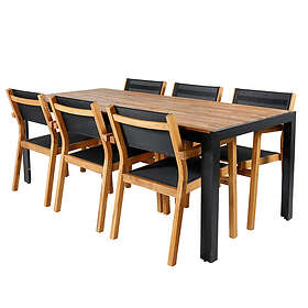 Venture Design Matgrupp Bois med 6 Velle Chairs BoisDiningtable205*90cm-VeniceSt