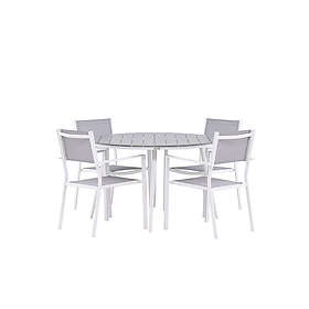 Venture Design Matgrupp Break Ø120 cm med 4 Copacabana Chairs Dining Table Round