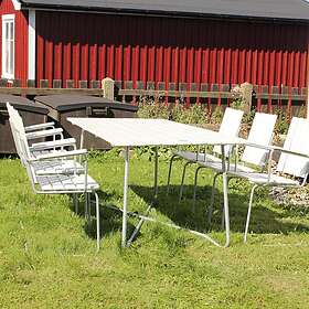 Eden Wood Trädgårdsmöbel Wilma 6 fåtöljer 90x200 cm EW 4074-G50E