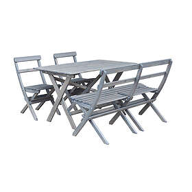 Baltic Garden Matgrupp Knohult KNOHULT folding set, ashgrey 500175-3