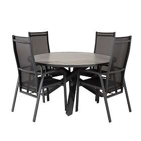 Venture Design Matgrupp Pincy Ø140 med 4 Copacabana Chairs GR18895V