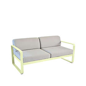 Fermob Bellevie 2-sits soffa frosted lemon, flannel grey dyna