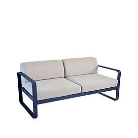 Fermob Bellevie 2-sits soffa deep blue, flannel grey dyna
