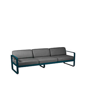Fermob Bellevie soffa 3-sits acapulco blue, graphite grey dyna