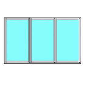 Novoroom Skjutbart Dörrparti Ultra 3-Delat 36134000213