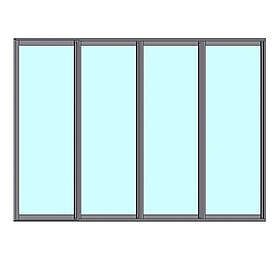 Novoroom Skjutbart Dörrparti Original 4-Delat 7143740202