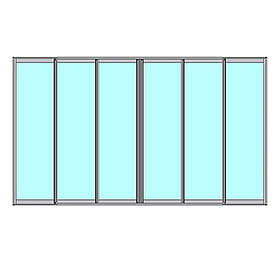 Novoroom Skjutbart Dörrparti Original 3+3-Delat 7165295203