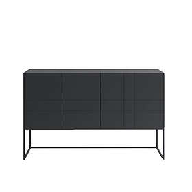 Asplund Kilt Light 137 sideboard char grey, 3 dörrar