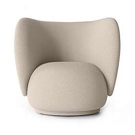 Ferm Living Rico lounge chair bouclé Wool bouclé natural