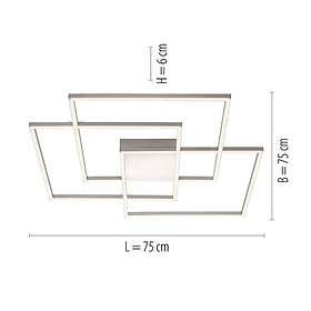 Leuchten Direkt LED Asmin CCT tre kvadrater