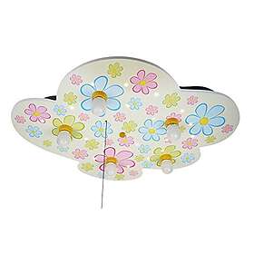 Niermann Standby Färgglada blommor moln med LED-lampor
