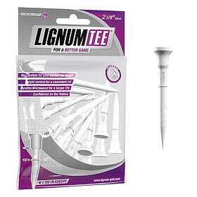 Lignum Tees 2-1/8 (54 mm) White-16 Pack