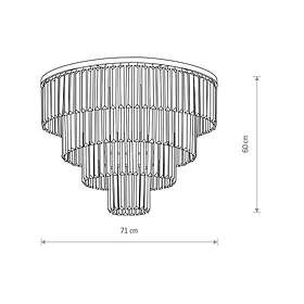 Euluna Cristal, transparent/, Ø 71cm