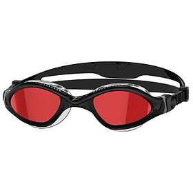 Zoggs Tiger Lsr+ Mirrored Red Swimming Goggles Svart Regular