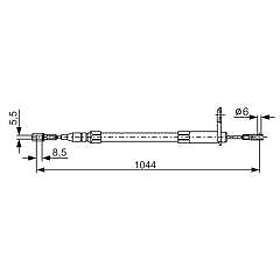 Bosch Vajer, parkeringsbroms 1 987 477 812