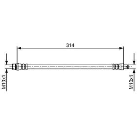 Bosch Bromsslang 1 987 481 718