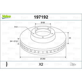 Valeo Bromsskiva 197192