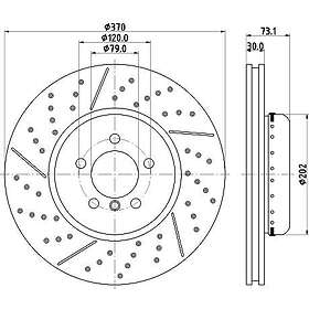 Hella Bromsskiva 8DD 355 120-771