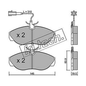 Bromsbeläggssats, skivbroms fri.tech. 157,1
