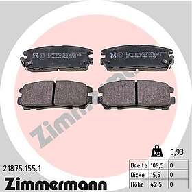Bromsbeläggssats, skivbroms ZIMMERMANN 21875,155.1