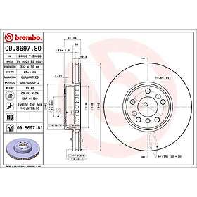 Brembo Bromsskiva 09.8697.80
