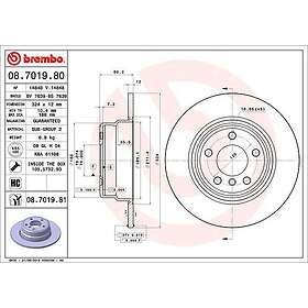 Brembo Bromsskiva 08.7019.80