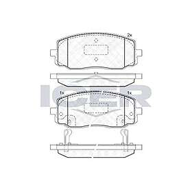ICER Bromsbeläggssats, skivbroms 181709
