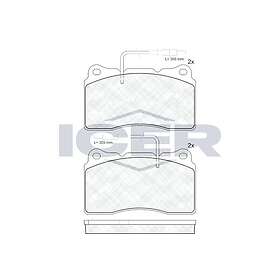 ICER Bromsbeläggssats, skivbroms 181424