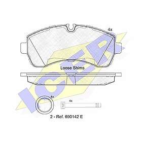 ICER Bromsbeläggssats, skivbroms 141785