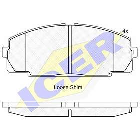 ICER Bromsbeläggssats, skivbroms 141170