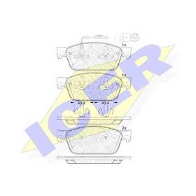 ICER Bromsbeläggssats, skivbroms 141953