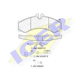 ICER Bromsbeläggssats, skivbroms 141126-203