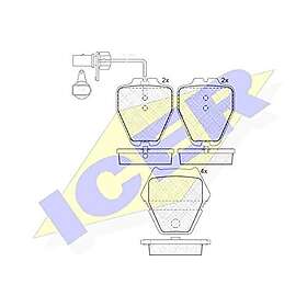 ICER Bromsbeläggssats, skivbroms 181571