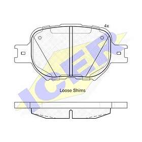 ICER Bromsbeläggssats, skivbroms 181704