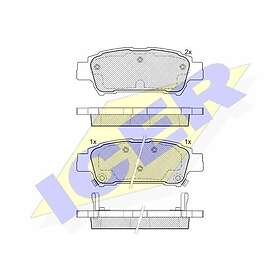 ICER Bromsbeläggssats, skivbroms 181608