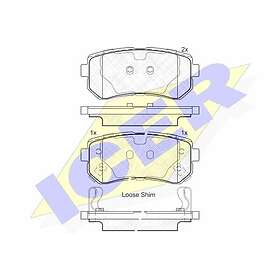 ICER Bromsbeläggssats, skivbroms 181948