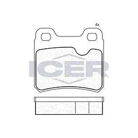 ICER Bromsbeläggssats, skivbroms 180807