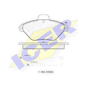 ICER Bromsbeläggssats, skivbroms 180921