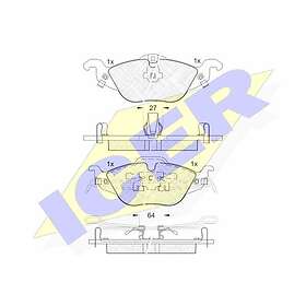 ICER Bromsbeläggssats, skivbroms 181249