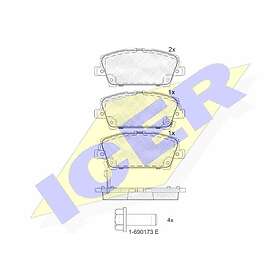 ICER Bromsbeläggssats, skivbroms 181773