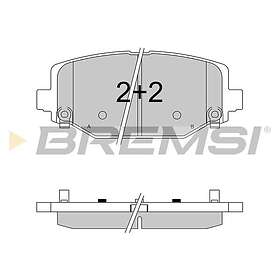 Bremsi Bromsbeläggssats, skivbroms BP3544