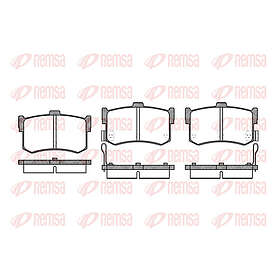 Remsa Bromsbeläggssats, skivbroms 0242,02
