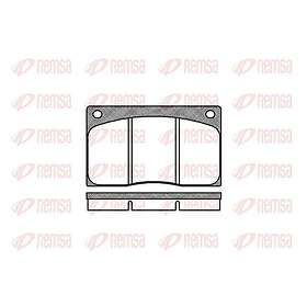Remsa Bromsbeläggssats, skivbroms 0044,00