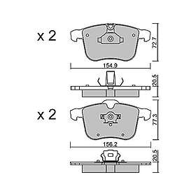 Metelli Bromsbeläggssats, skivbroms 22-0813-0